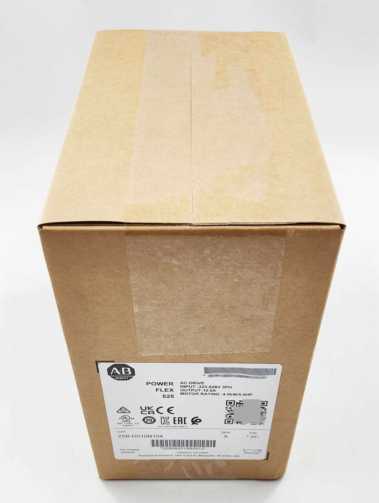 Allen Bradley 25B-D010N104 Powerflex 525 AC Drive - ALLEN BRADLEY