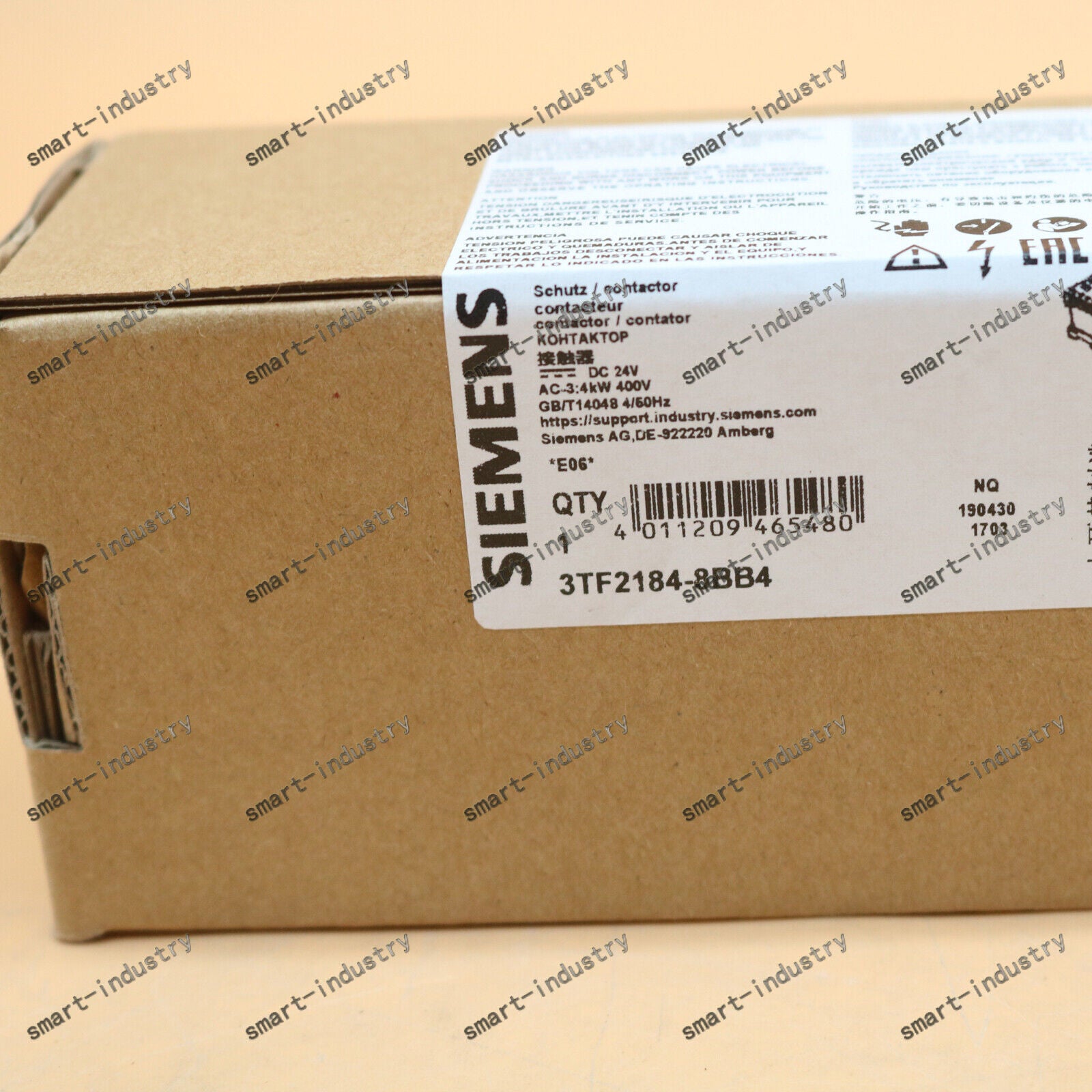 new  SIEMENS Contactor 3TF2184-8BB4 3TF21848BB4 IN BOX1 year