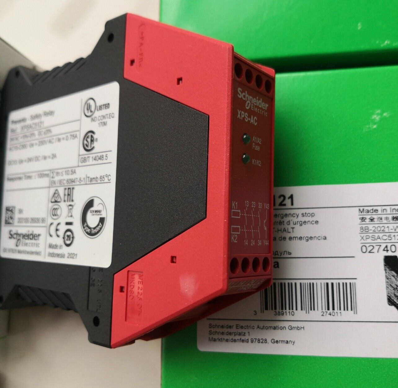 Schneider XPSAC5121 Safety Relay Rapid Delivery - SCHNEIDER