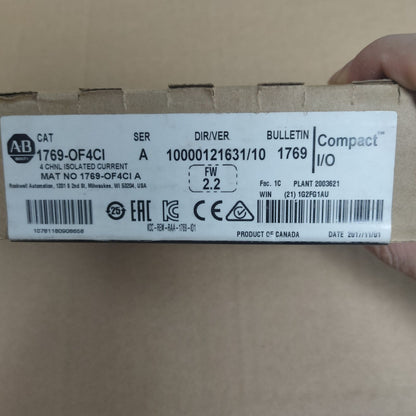 New Factory Sealed Logix 1769OF4CI Compact Current Module 4Pt 1769OF4CI - LOGIX