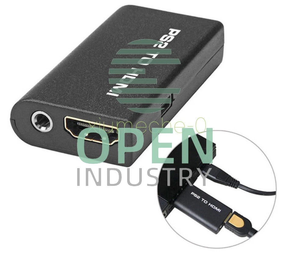 PS2 to HDMI Audio Video Cable AV Adapter Converter w/3.5mm Audio Output for HDTV