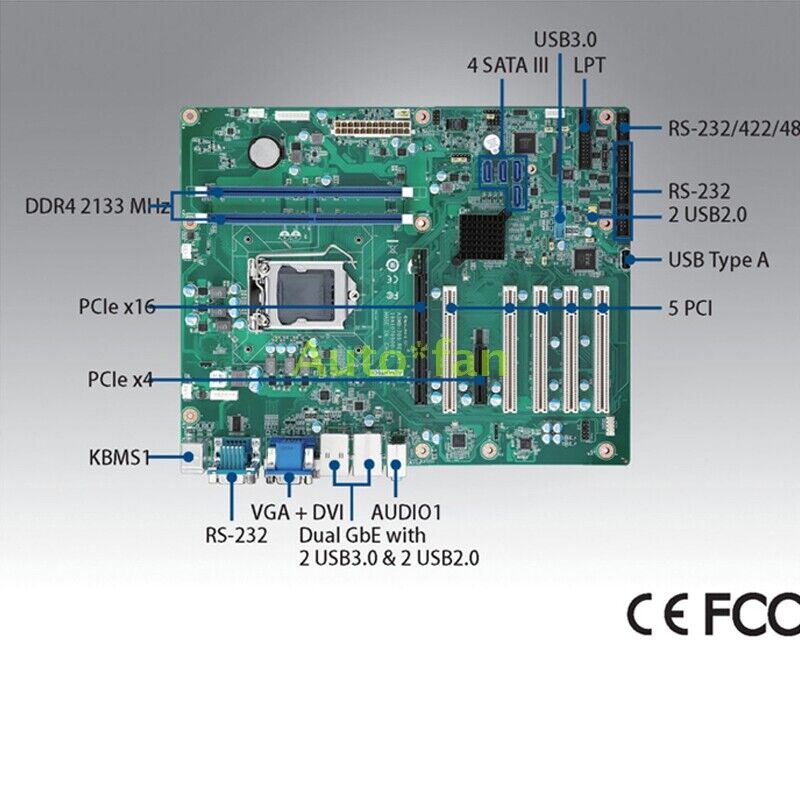 new AIMB-705G2 VG Industrial motherboard industrial computer AIMB705G2 - KOEED