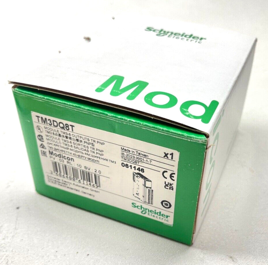 Schneider TM3DQ8T Discrete Output Module, Modicon TM3, 8 Outputs Transistor PNP - SCHNEIDER