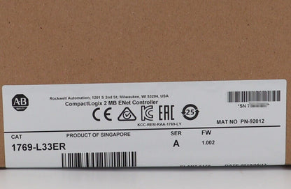 Allen-Bradley 2MB ENet Controller 1769-L33ER - ALLEN-BRADLEY