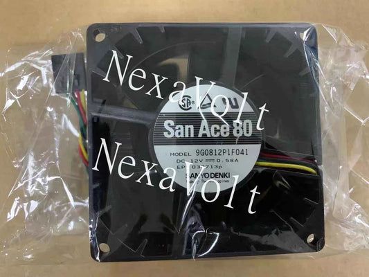 San Ace 80 Fan 9G0812P1F041 80x80x38mm 5-pin DC12V 0.58A 0M8041 M8041 YW713