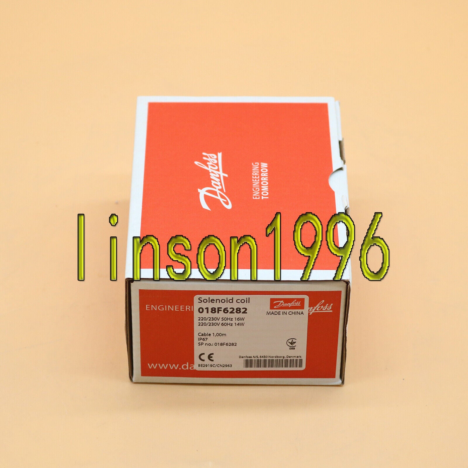 Danfoss 018F6282 Solenoid Coil - Fast Delivery - DANFOSS