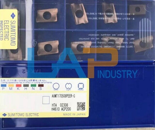 10 Pcs Box SUMITOMO Carbide Inserts AXMT170508PEER-G ACP200 - SUMITOMO