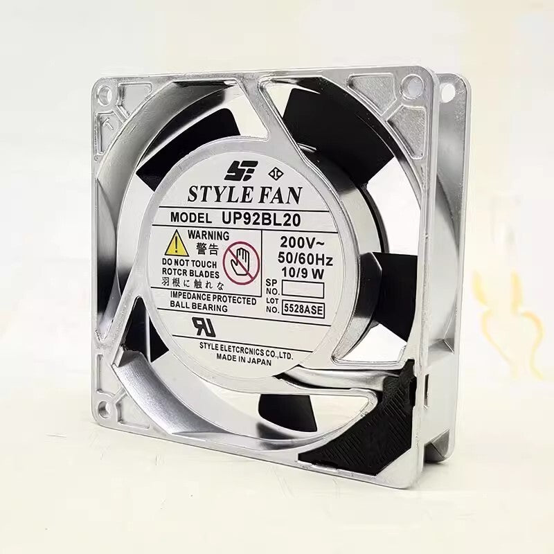 STYLE FAN UP92BL20 200V 10/9W 9225 Metal Frame Cooling Fan