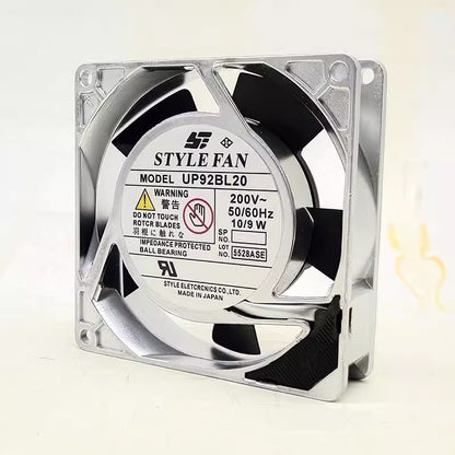 STYLE FAN UP92BL20 200V 10/9W 9225 Metal Frame Cooling Fan