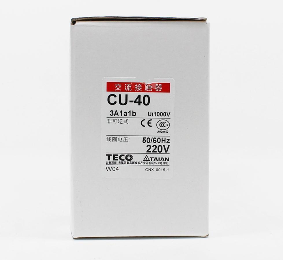 new 1PC  For TECO Contactor CU-40 AC220V