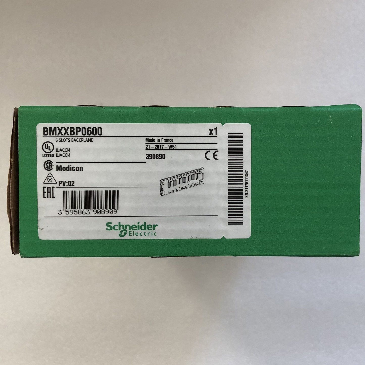 BMXXBP0600 PLC M340 Backplane - ELECTRONIX