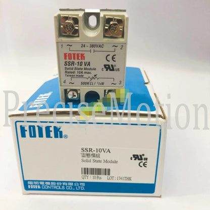 1PC Fotek SSR-10VA SSR10VA Solid State Module -