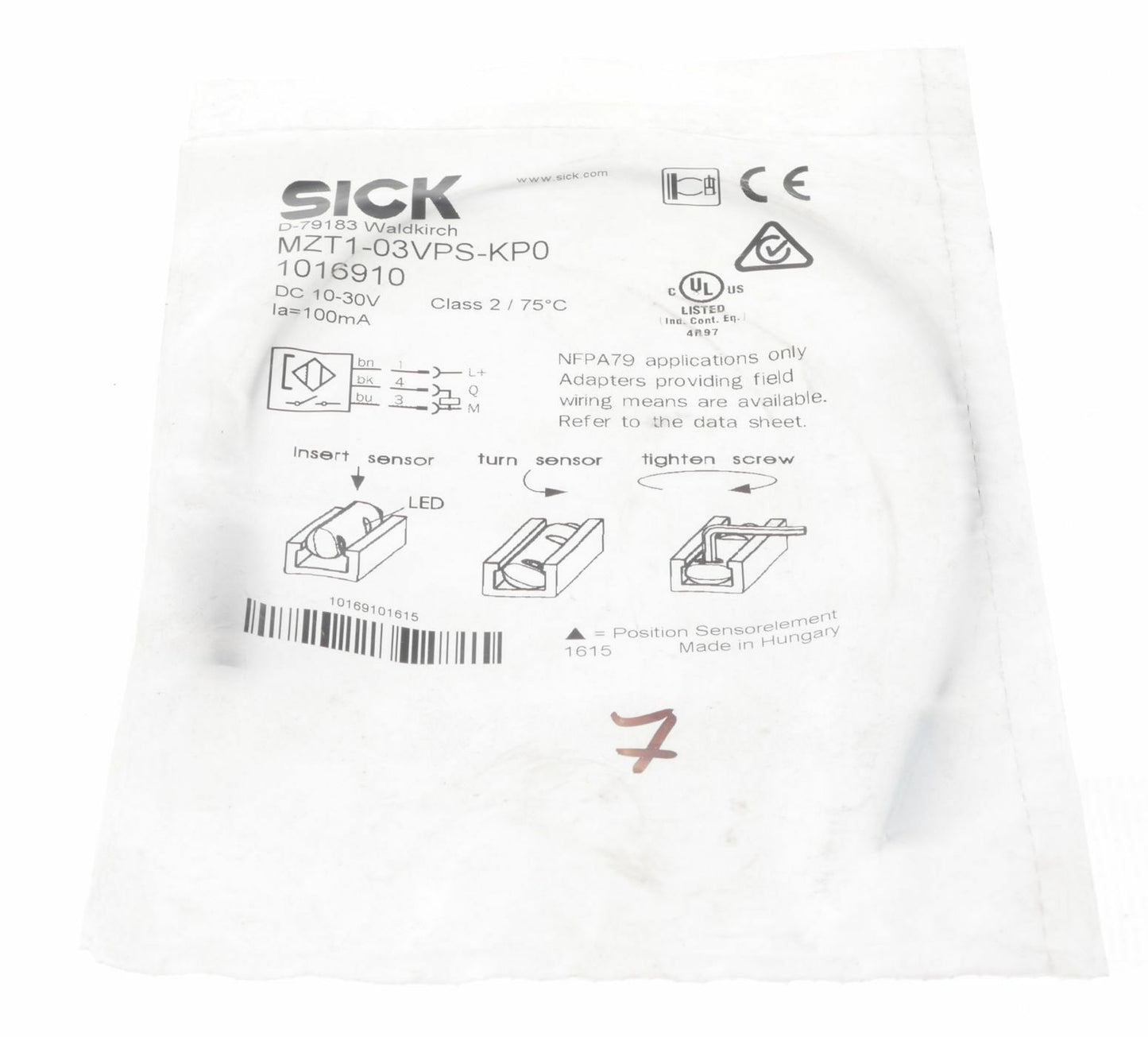 new SICK MZT1-03VPS-KP0 1016910 MZT103VPSKP0 !  !