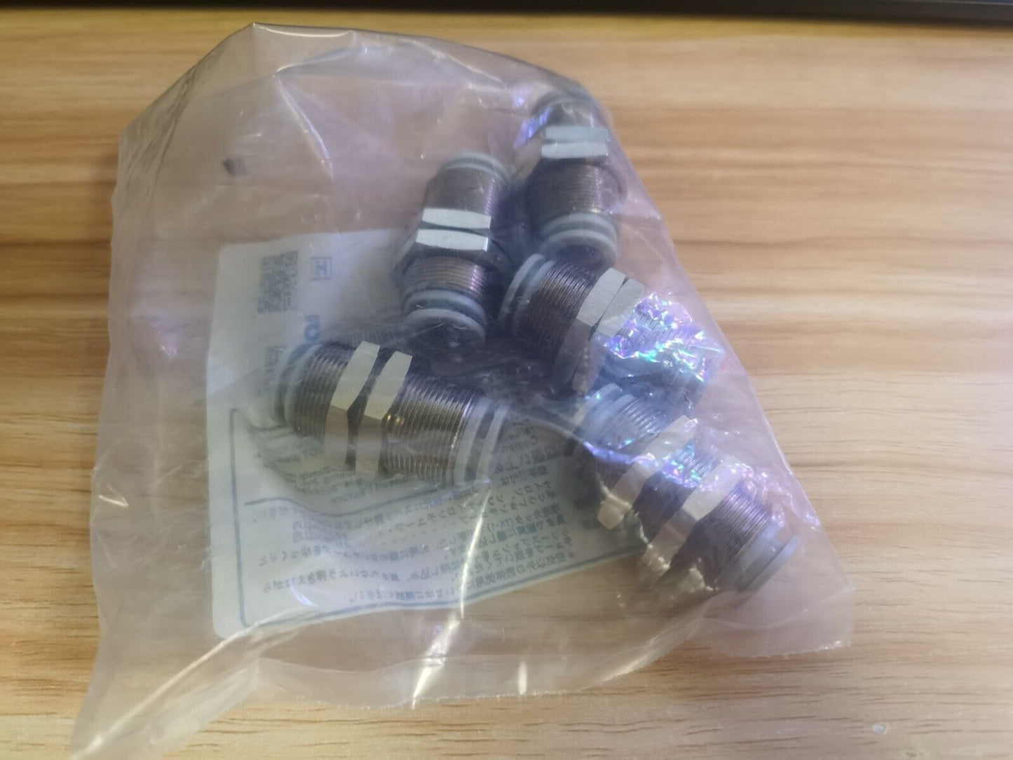 1Bag/5pcs SMC KQ2E10-00A Bulkhead Union Brass Fittings