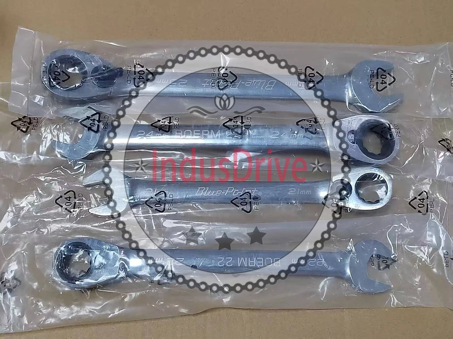 Ratchet Spanner Set BOERM704 Blue Point 21 22 24 25mm