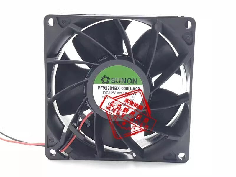 SUNON PF92381BX-000U-A99 DC12V 48W 9CM 2-Wire High Airflow Cooling Fan