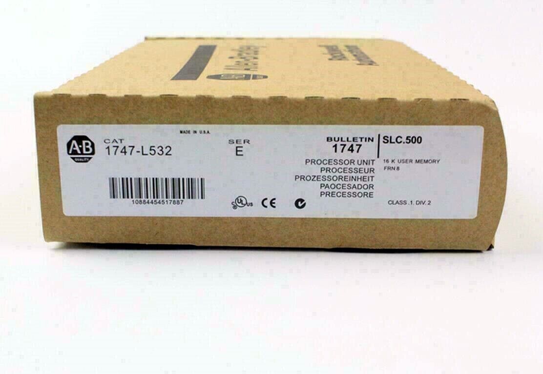 New Factory Sealed AB 1747-L532 SLC 500 PLC Processor Unit Module - NEW FACTORY SEALED