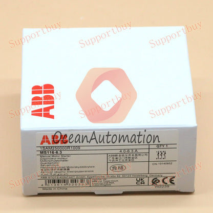 1PC ABB MS116-6.3 4.0-6.3A Motor Starter Fast Delivery