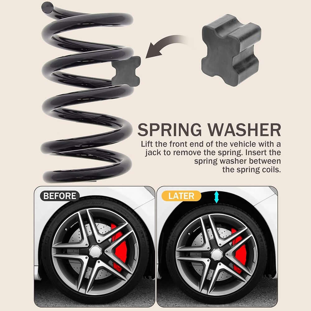 new Lift Spacers 4PCS Coil Spring Booster Kit 1" to 1.5" Durable Rubber