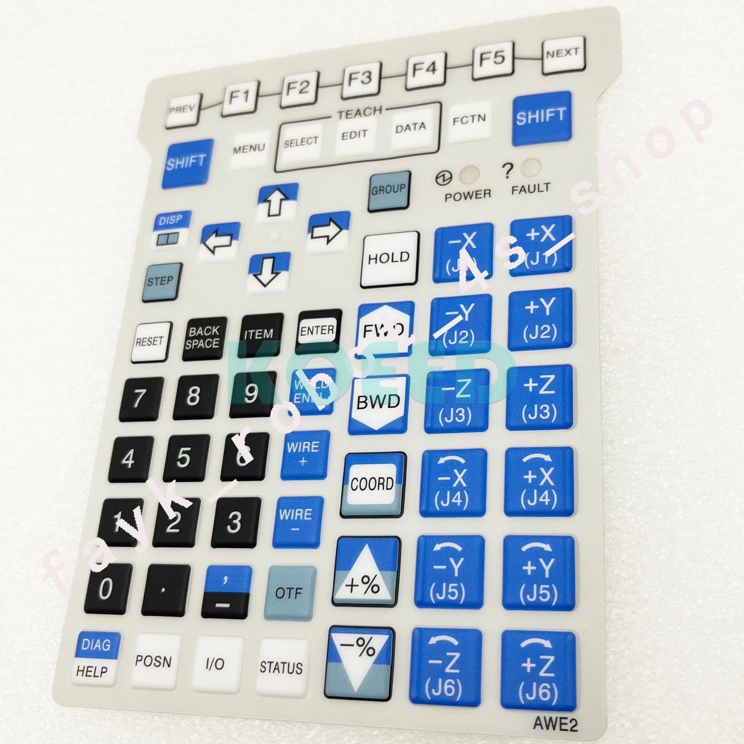 Membrane Keypad for Fanuc AWE2 Teach Pendant Protective button Film overlay