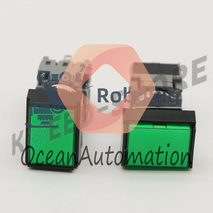 .1Pcs Fuji Green Illuminated Button AH164-TL AH164TL /RS