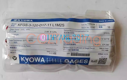 10pcs/pack KYOWA Strain gauge KFGS-3-120-D17-11 L1M2S KFGS-3-120-D17-11L1M2S