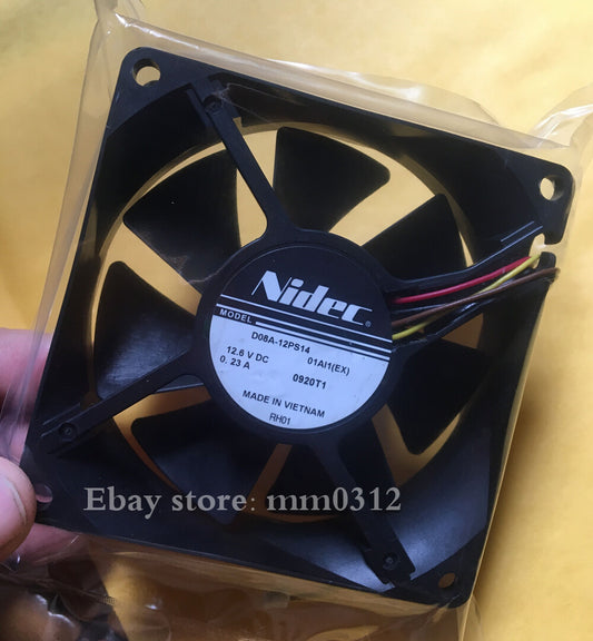 1PCS NIDEC 8CM 12.6V 0.23A D08A-12PS14 80mm for Hitachi projector fans 4pin