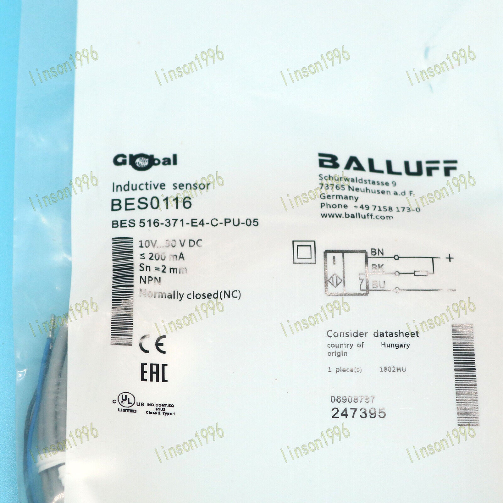 new 1PCS BALLUFF BES 516-371-E4-C-PU-05 Proximity Switch - BALLUFF
