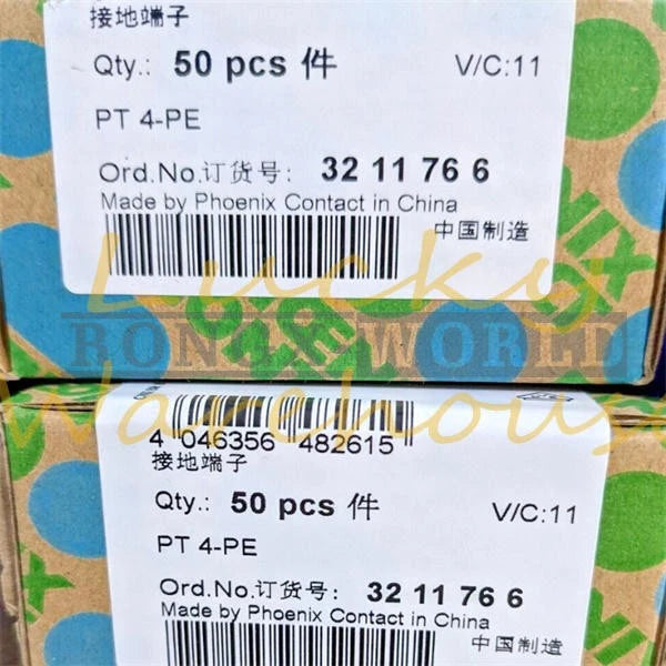 50PCS Phoenix Contact PT 4-PE 3211766 Ground terminal