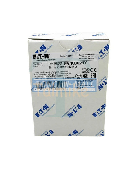 1PCS FOR EATON emergency stop button box M22-PV/KC02/IY