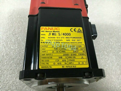FANUC A06B0115B075#0008 Servo Motor A06B0115B075#0008 - FANUC