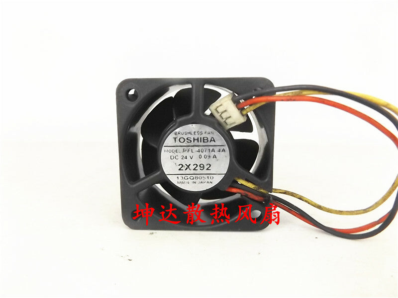 1pcs TOSHIBA PFL-4071A-4A 24V 0.09A 4020 3-wire cooling fan
