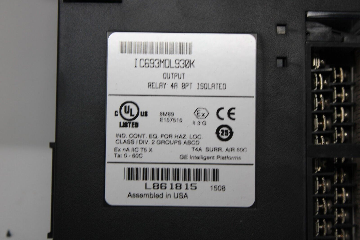 used GE Fanuc IC693MDL930K Output Module - GE