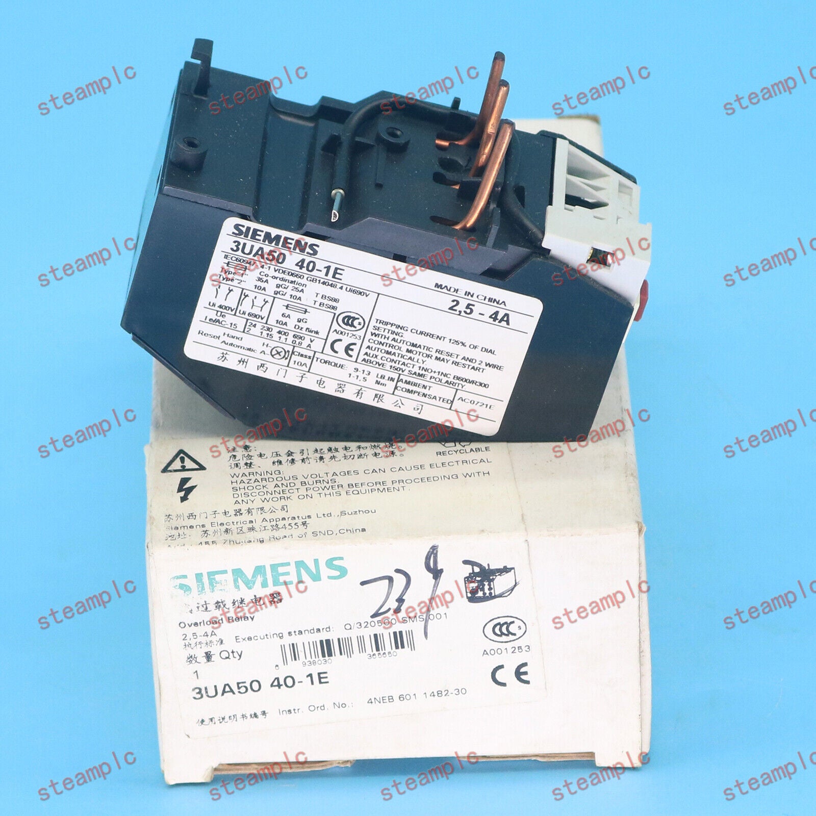 new 1PC  SIEMENS Thermal Overload Relay 3UA5040-1E 3UA50 40-1E 2.5-4A