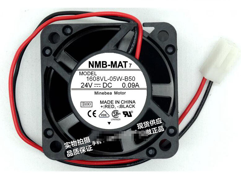 1pcs NMB 1608VL-05W-B50 4020 24V 0.09A inverter cooling fan