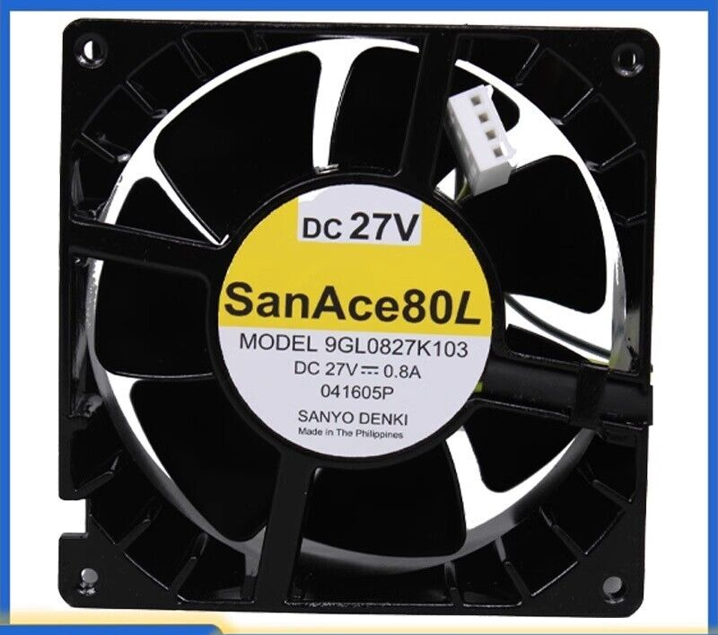 SANYO 9GL0827K103 27V 0.8A 8038 8CM Inverter Cooling Fan