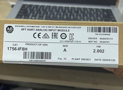Allen-Bradley AB 1756-IF8H HART Analog Input Module - ALLEN-BRADLEY