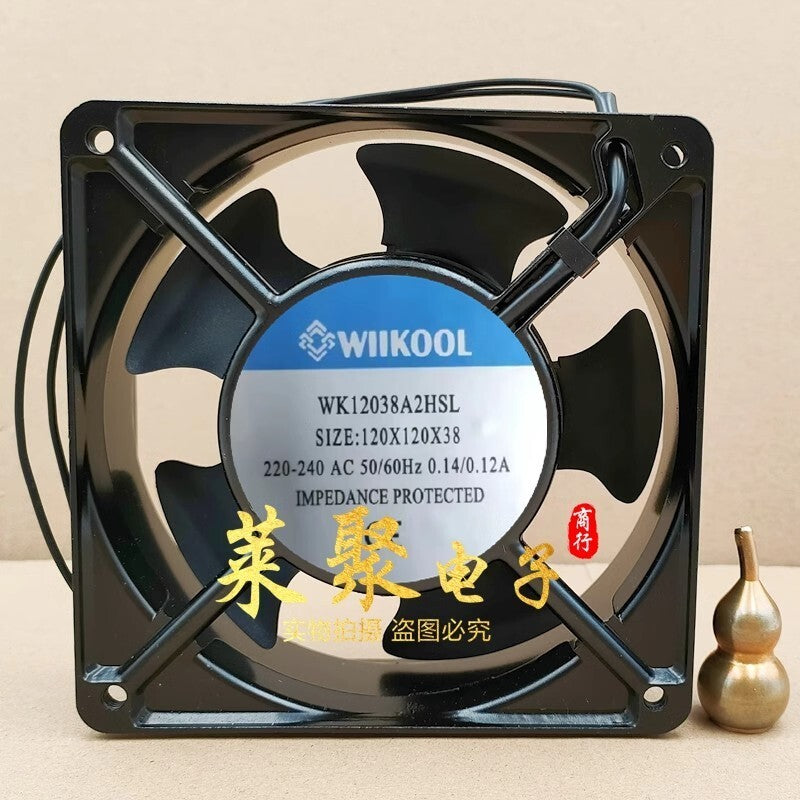 WIIKOOL WK12038A2HSL 220-240V 0.14/0.12A 120*120*38MM Axial Cooling Fan