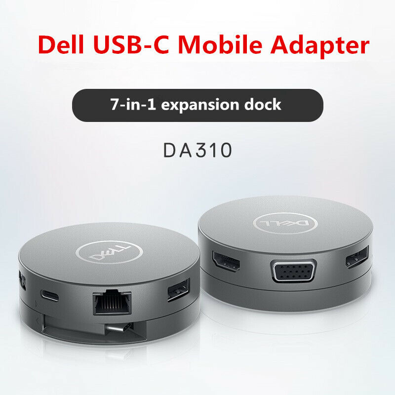 new 1pcs Dell DA310 Mobile Adapter Type-C HDMI DP VGA Notebook USB-C Docking Station