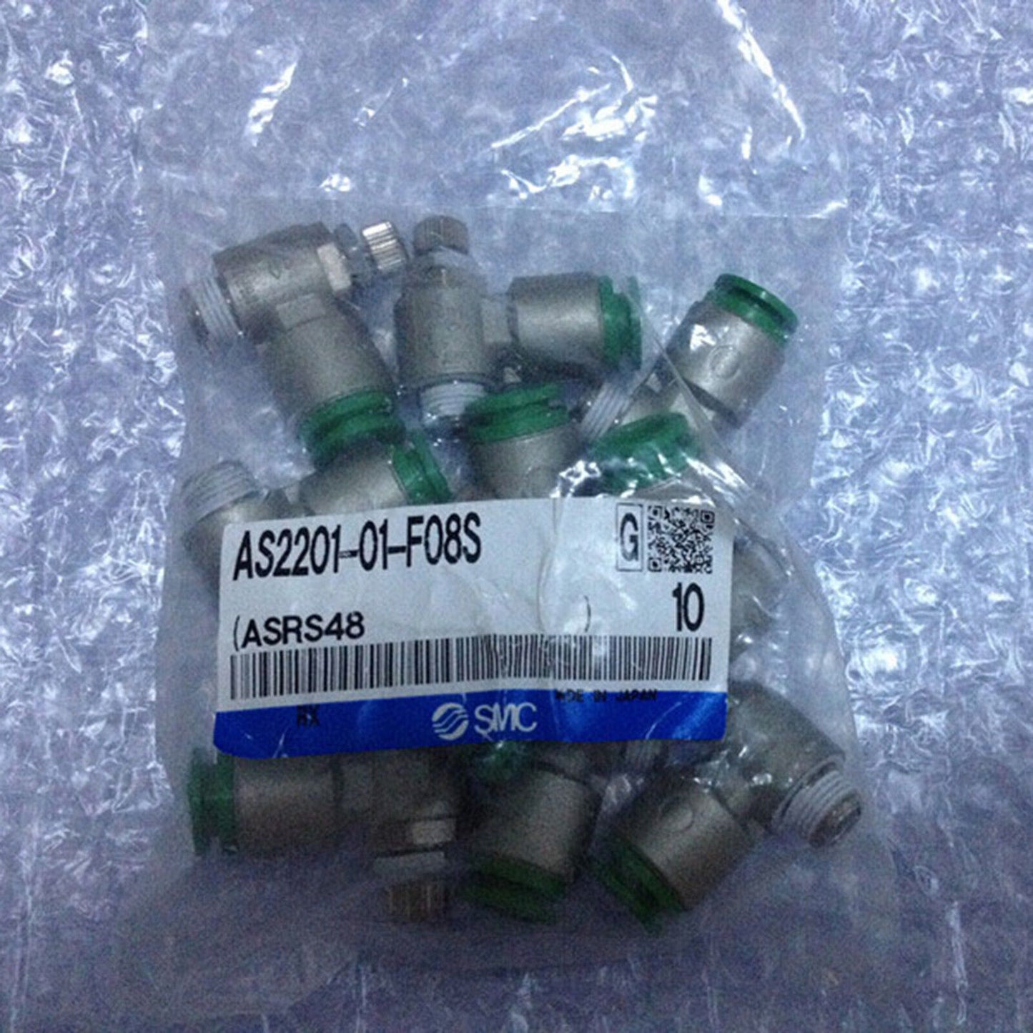 SMC SMC AS2201-01-F08S Throttle Valve Bag/10pcs - SMC