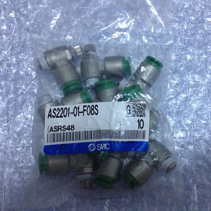 SMC SMC AS2201-01-F08S Throttle Valve Bag/10pcs - SMC