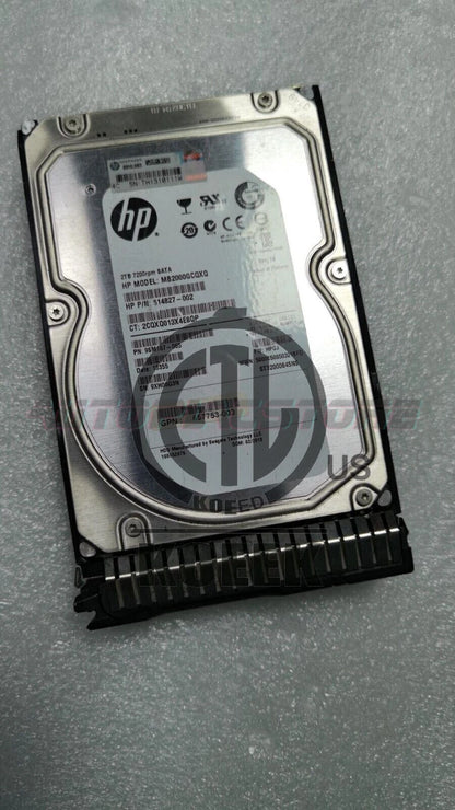 HP 658079-B21 658102-001 2TB 6G 7.2K SATA LFF 3.5 PROLIANT G8/9 HARD DRIVE