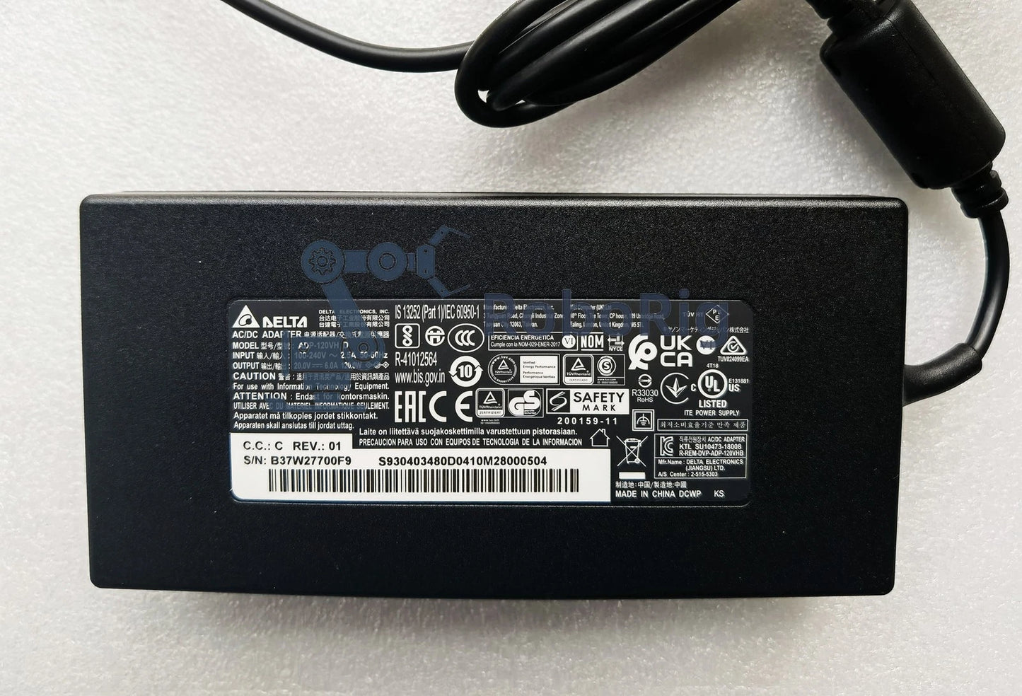 Delta 20V 6A 120W Adapter MSI GF63 Thin 11SC-430CA ADP-120VH D AC Power Charger