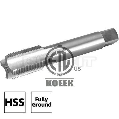2"-12 UN Thread Tap Right Hand, HSS 2" x 12 UN Straight Fluted Tap