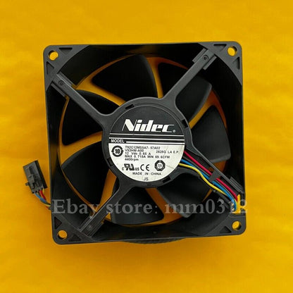NIDEC T92C12MS5A7-57A02 12V 0.65A 92x92x32mm 4-wire chassis cooling fan - NIDEC