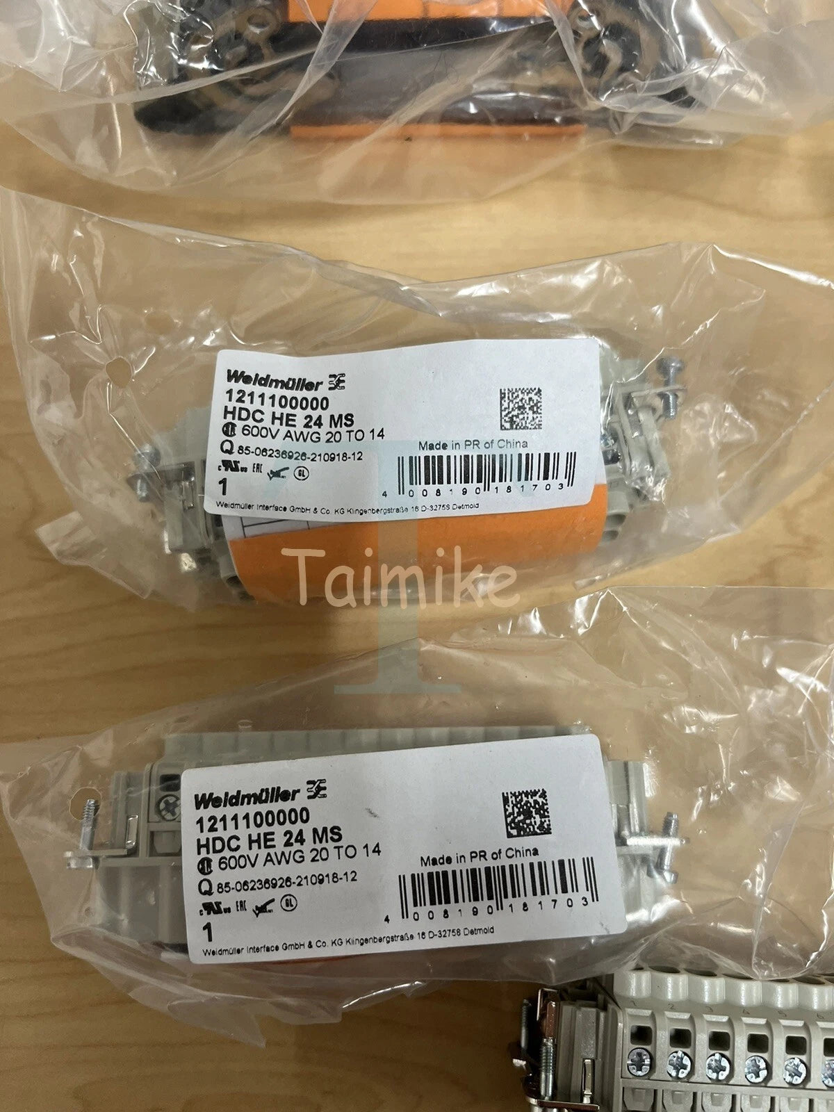 Weidmuller HDC-KIT-HE 16.120 and 24.130 Misc. Spare Part Lot - As Shown