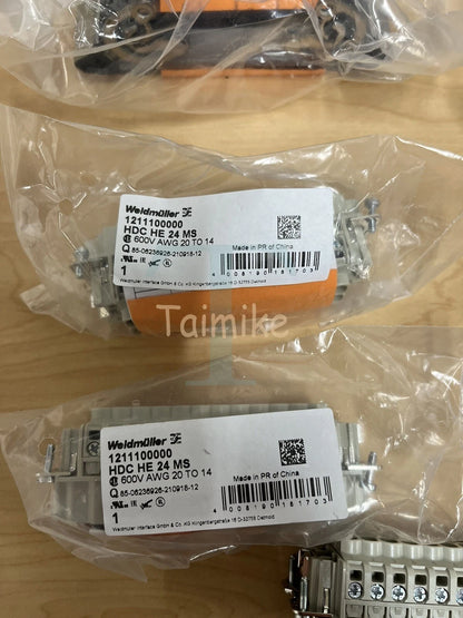 Weidmuller HDC-KIT-HE 16.120 and 24.130 Misc. Spare Part Lot - As Shown