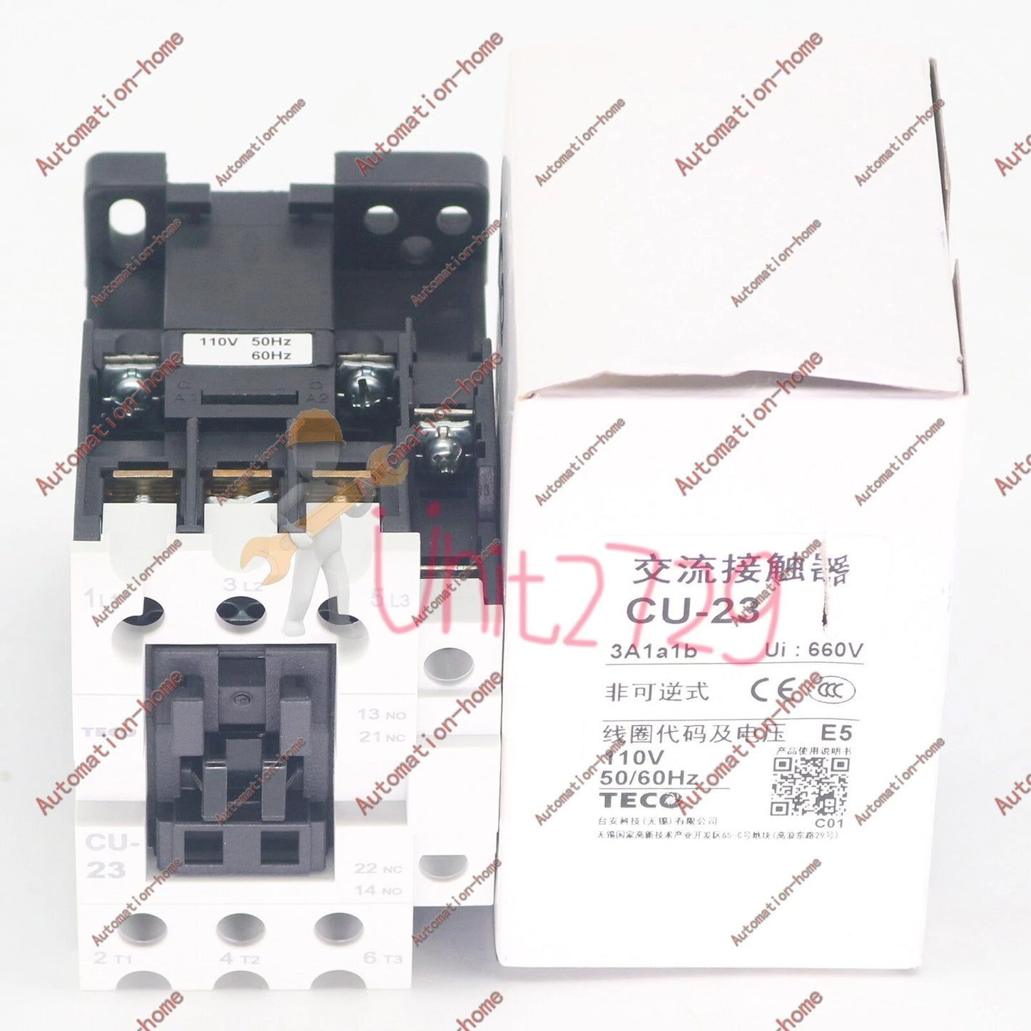 1PC TECO CU-23 AC110V AC Contactor #un