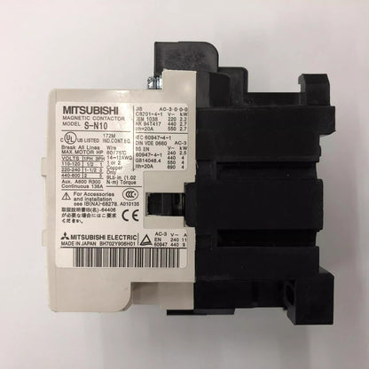 1PCS for Mitsubishi S-N10 AC110V 3-Pole AC Contactor