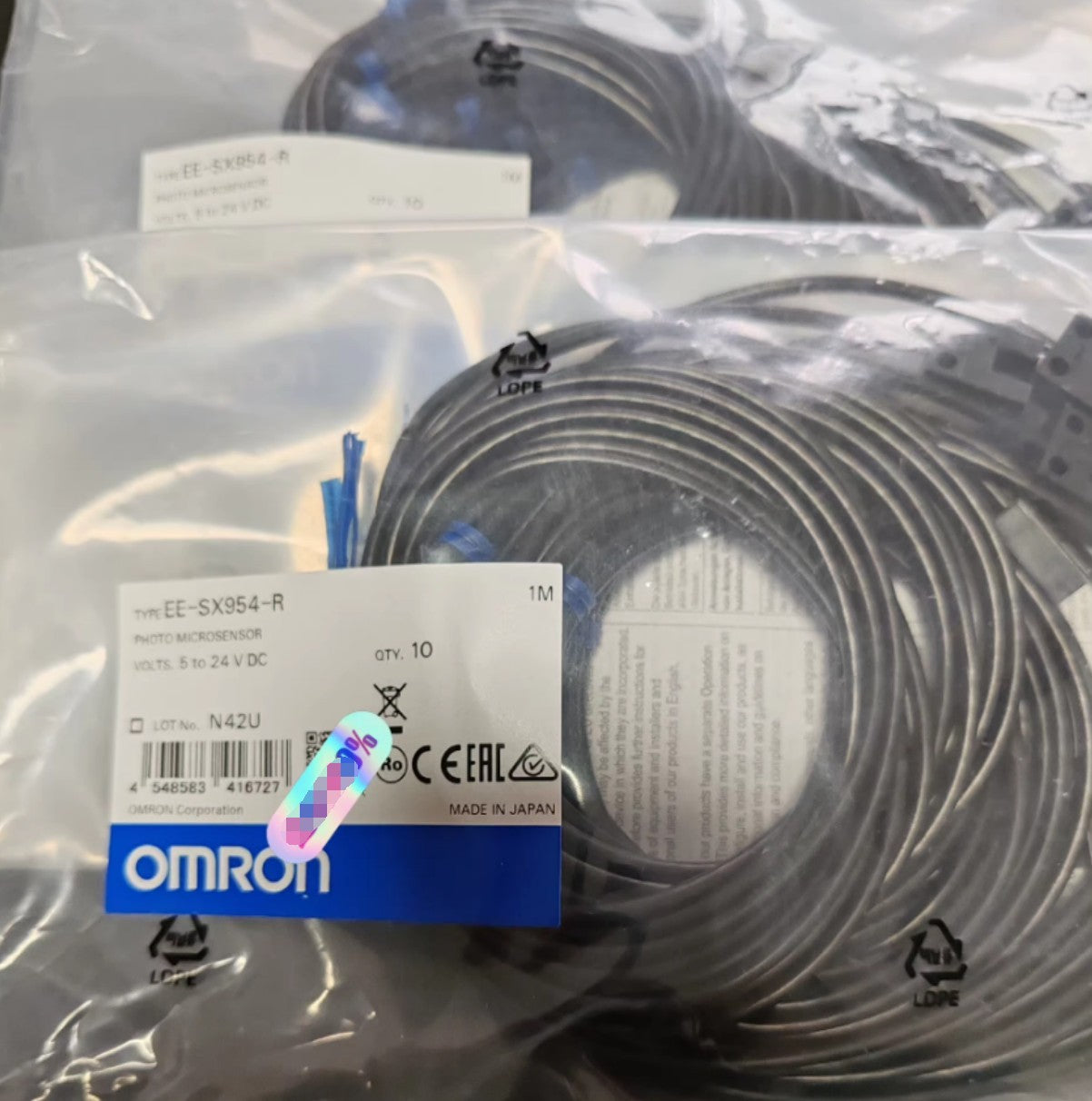 10PCS Omron EE-SX954-R EESX954R Photo Sensors 1m